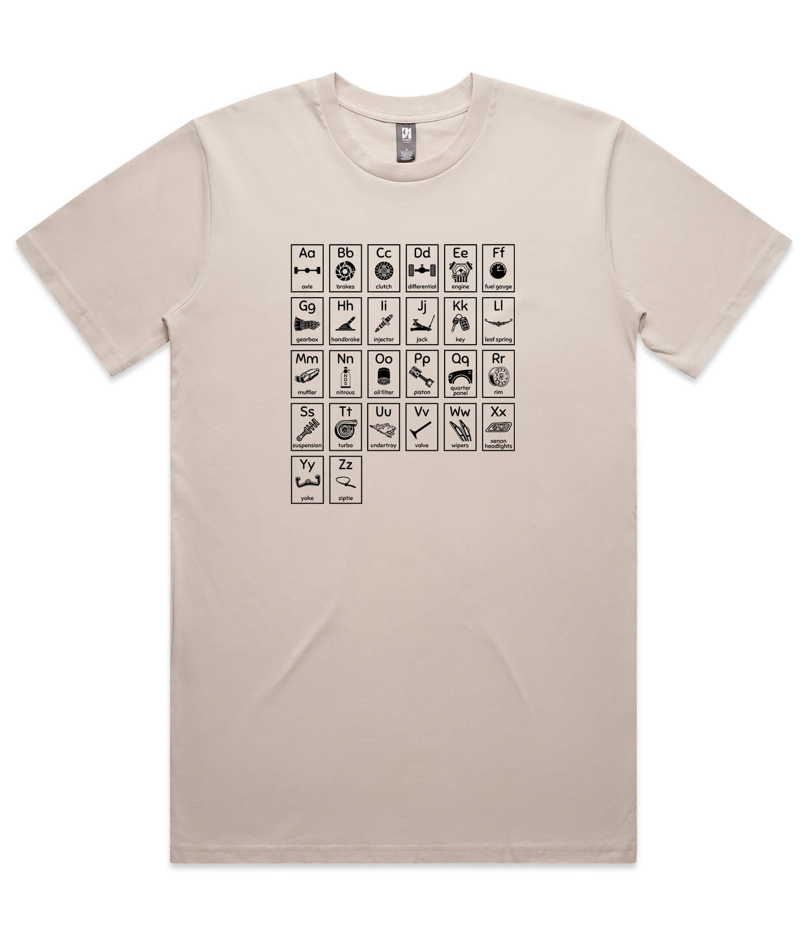 Car Alphabet Mens T-Shirt
