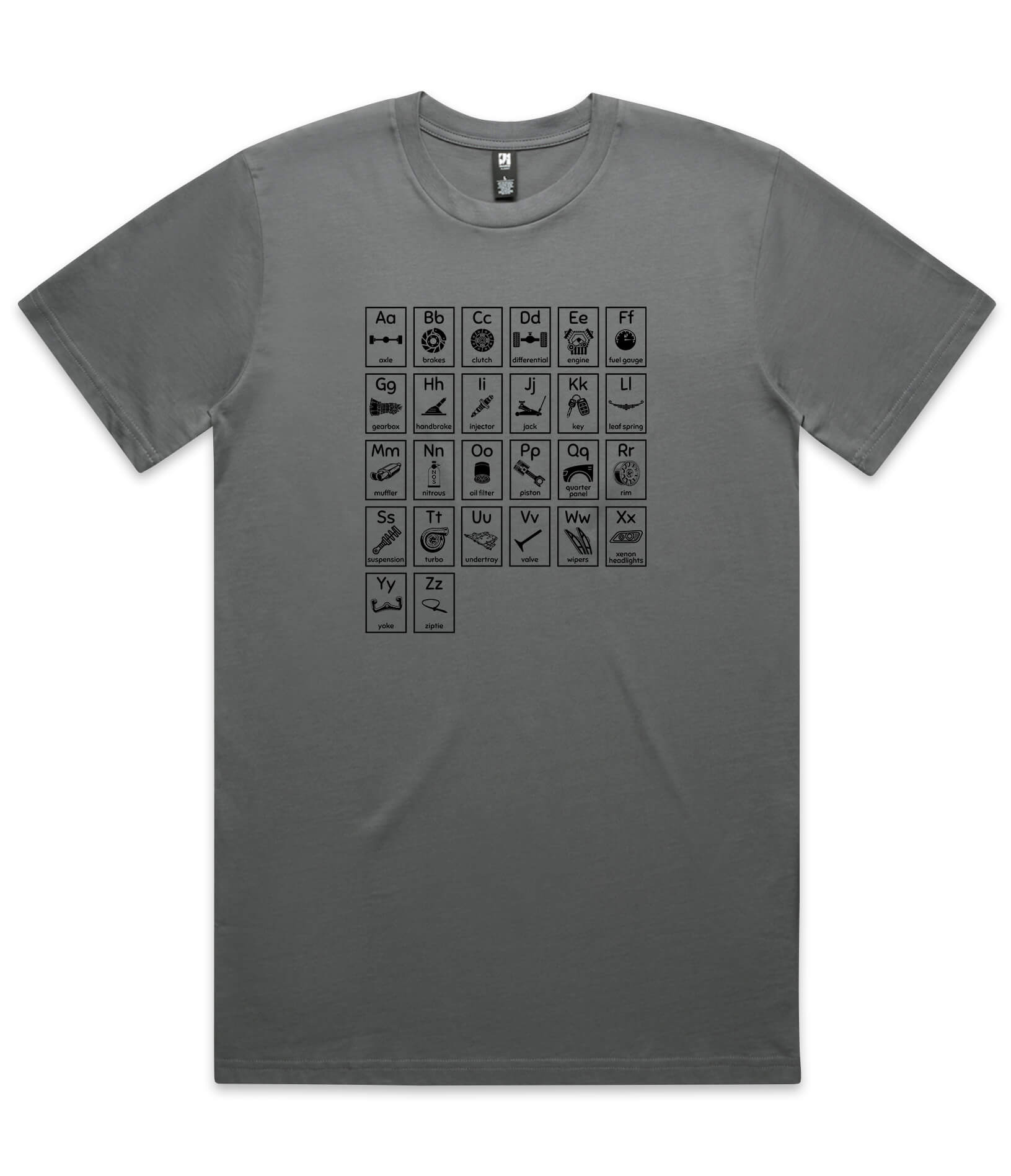 Car Alphabet Mens T-Shirt