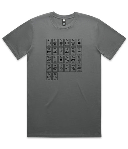 Car Guy Alphabet T-Shirt