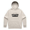 Car with Custom Number Plate Hoodie [Bone]