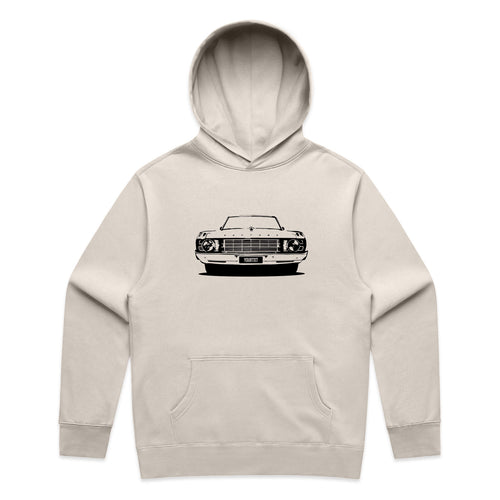 Car with Custom Number Plate Hoodie [Bone]