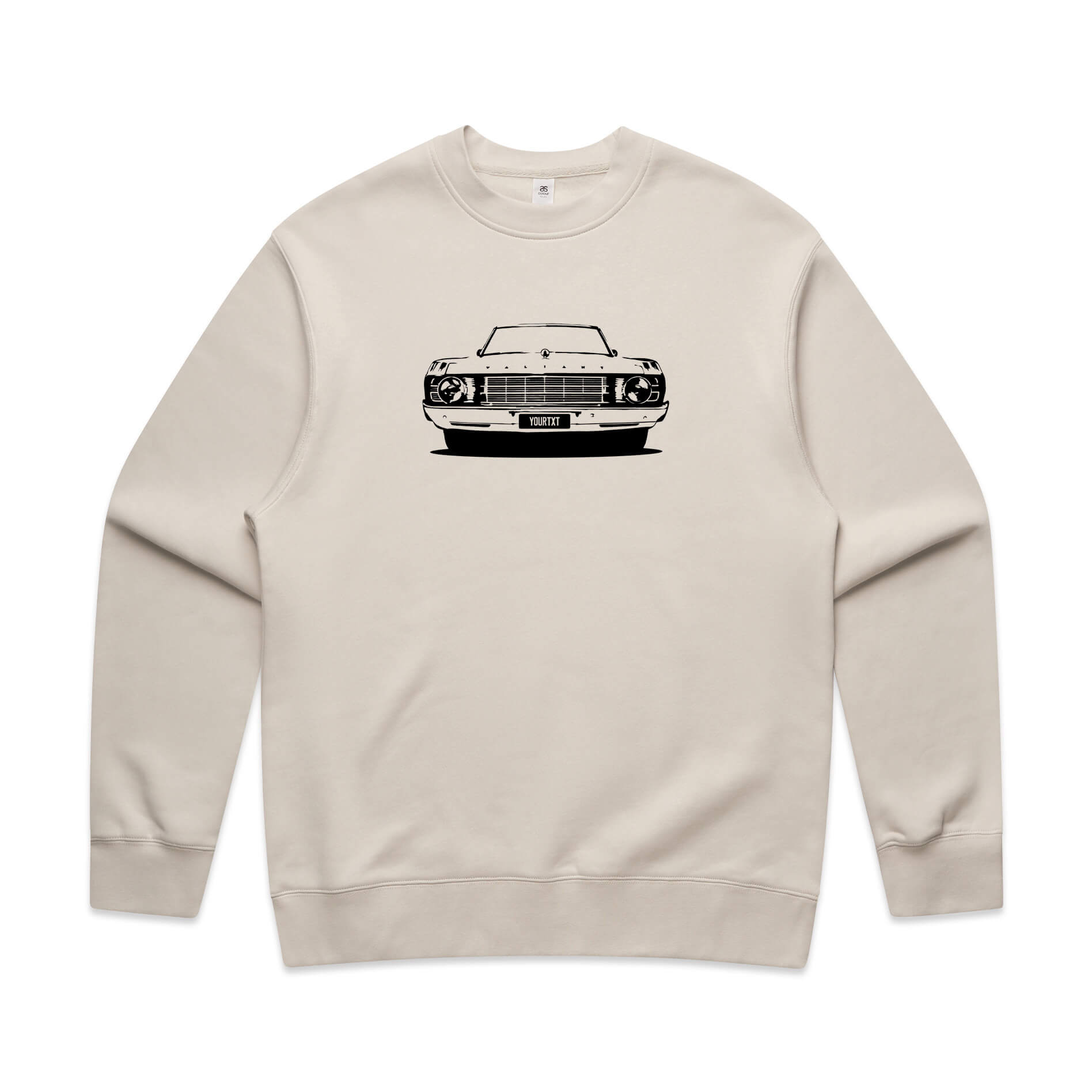 Car with Custom Number Plate Jumper [Bone]