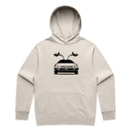 Car with Custom Number Plate Hoodie [Bone]
