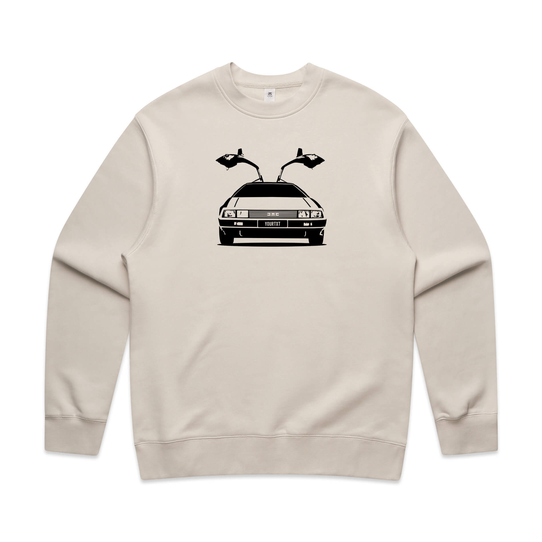 Car with Custom Number Plate Jumper [Bone]