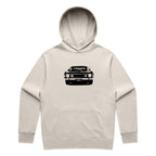 Car with Custom Number Plate Hoodie [Bone]