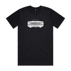 Car with Custom Number Plate T-Shirt  [Black]