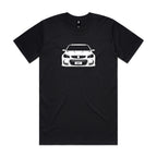 Car with Custom Number Plate T-Shirt  [Black]