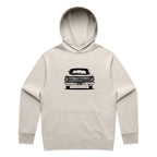 Car with Custom Number Plate Hoodie [Bone]
