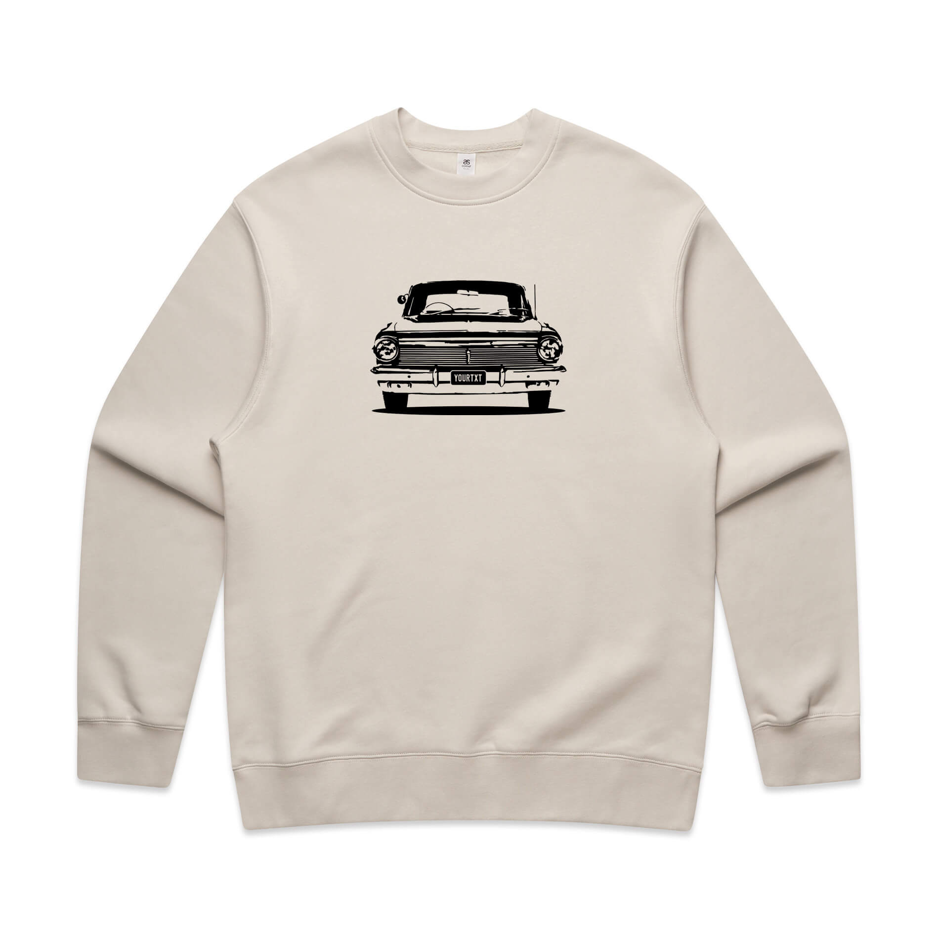 Car with Custom Number Plate Jumper [Bone]