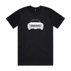 Car with Custom Number Plate T-Shirt  [Black]