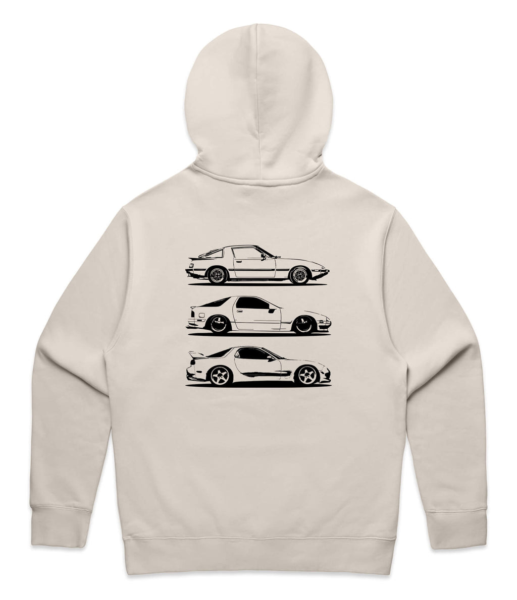 Mazda RX7 Generations Hoodie