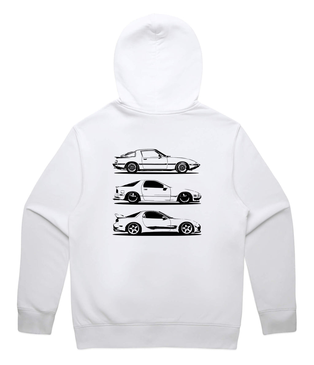 Mazda RX7 Generations Hoodie