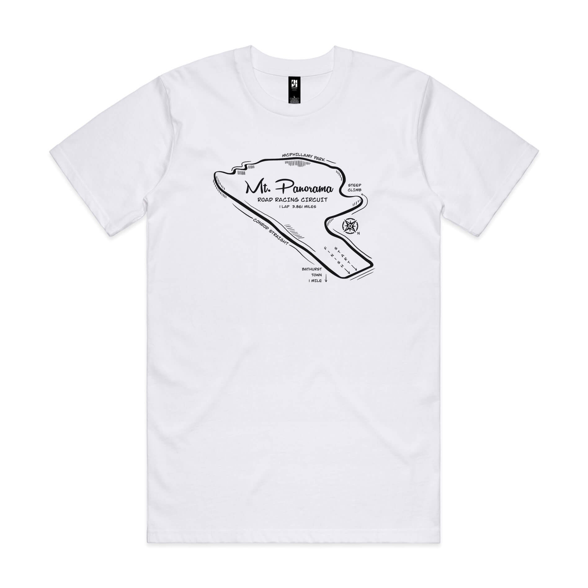 Mt Panorama Map T-Shirt