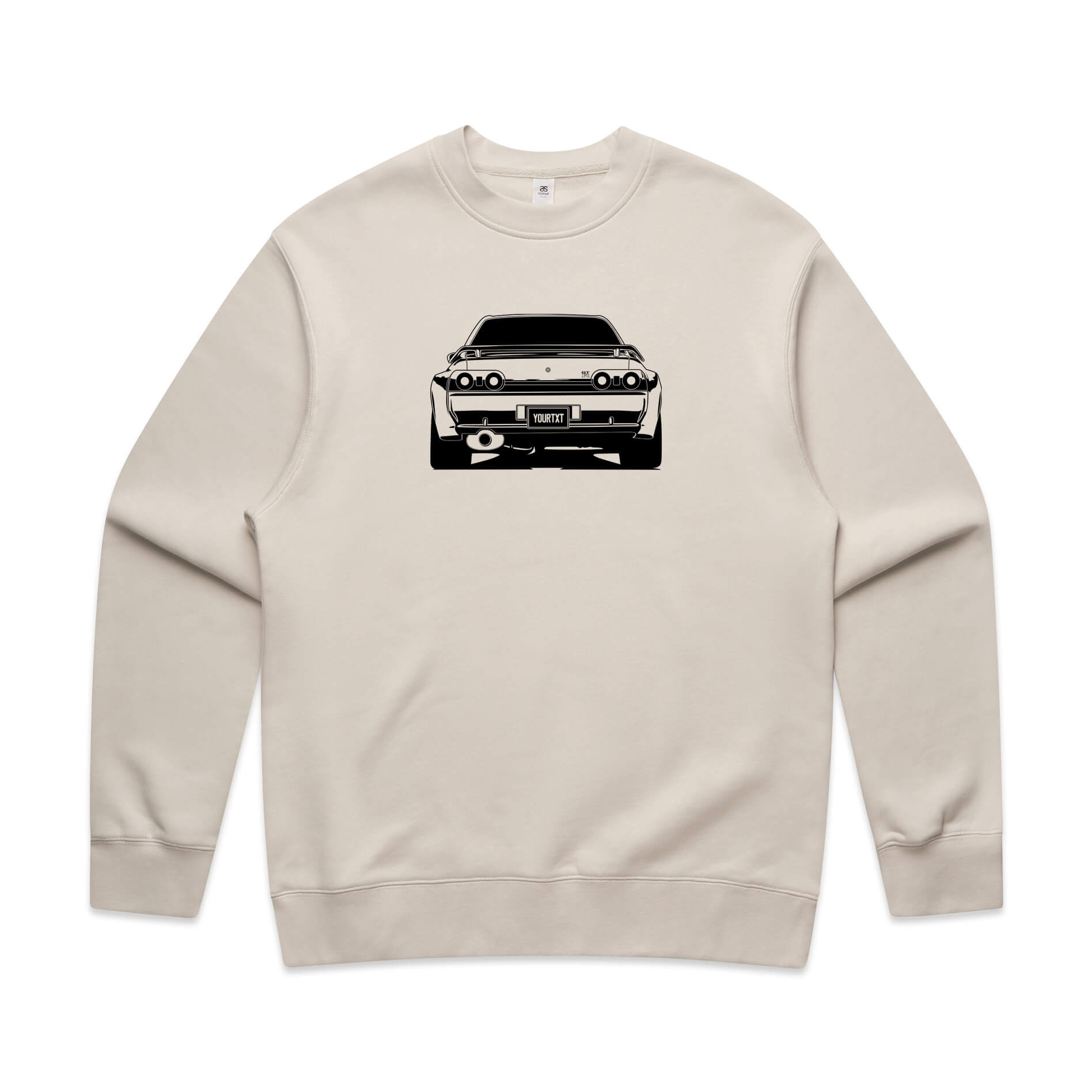 Car with Custom Number Plate Jumper [Bone]