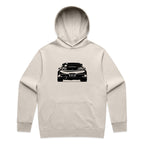 Car with Custom Number Plate Hoodie [Bone]