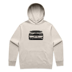Car with Custom Number Plate Hoodie [Bone]