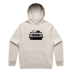 Car with Custom Number Plate Hoodie [Bone]