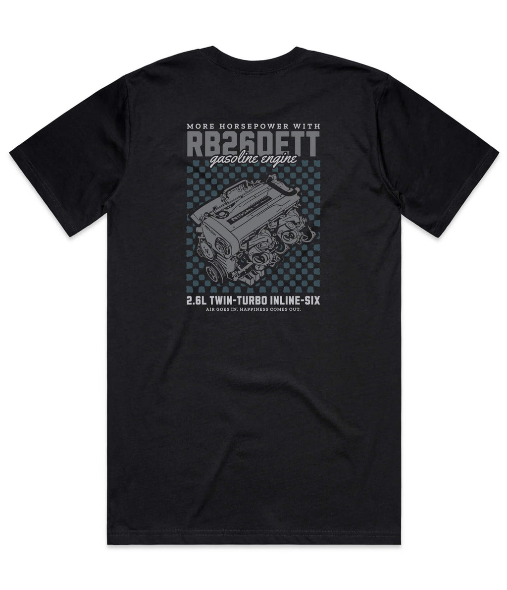 Nissan RB26DETT Engine Mens T-Shirt