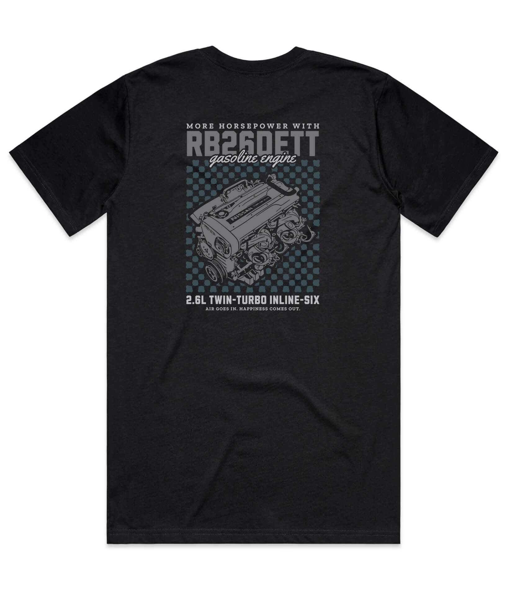 Nissan RB26DETT Engine Mens T-Shirt