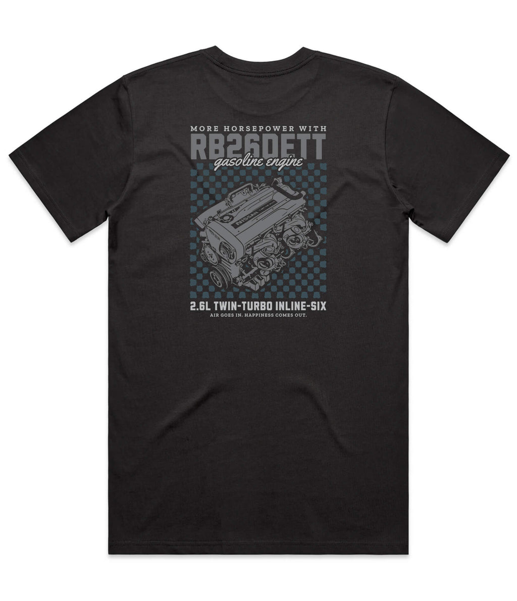Nissan RB26DETT Engine Mens T-Shirt