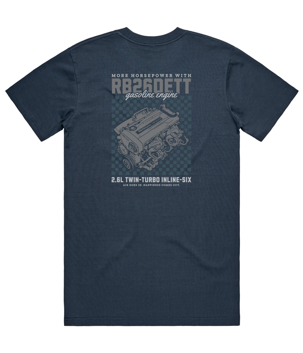 Nissan RB26DETT Engine Mens T-Shirt