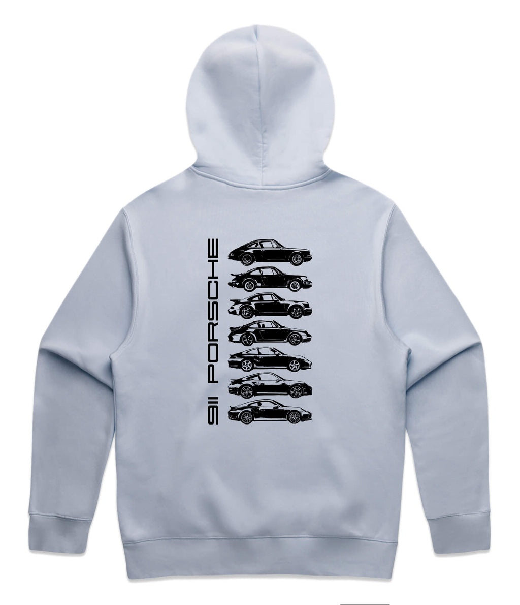 Porsche 911 Generations Hoodie