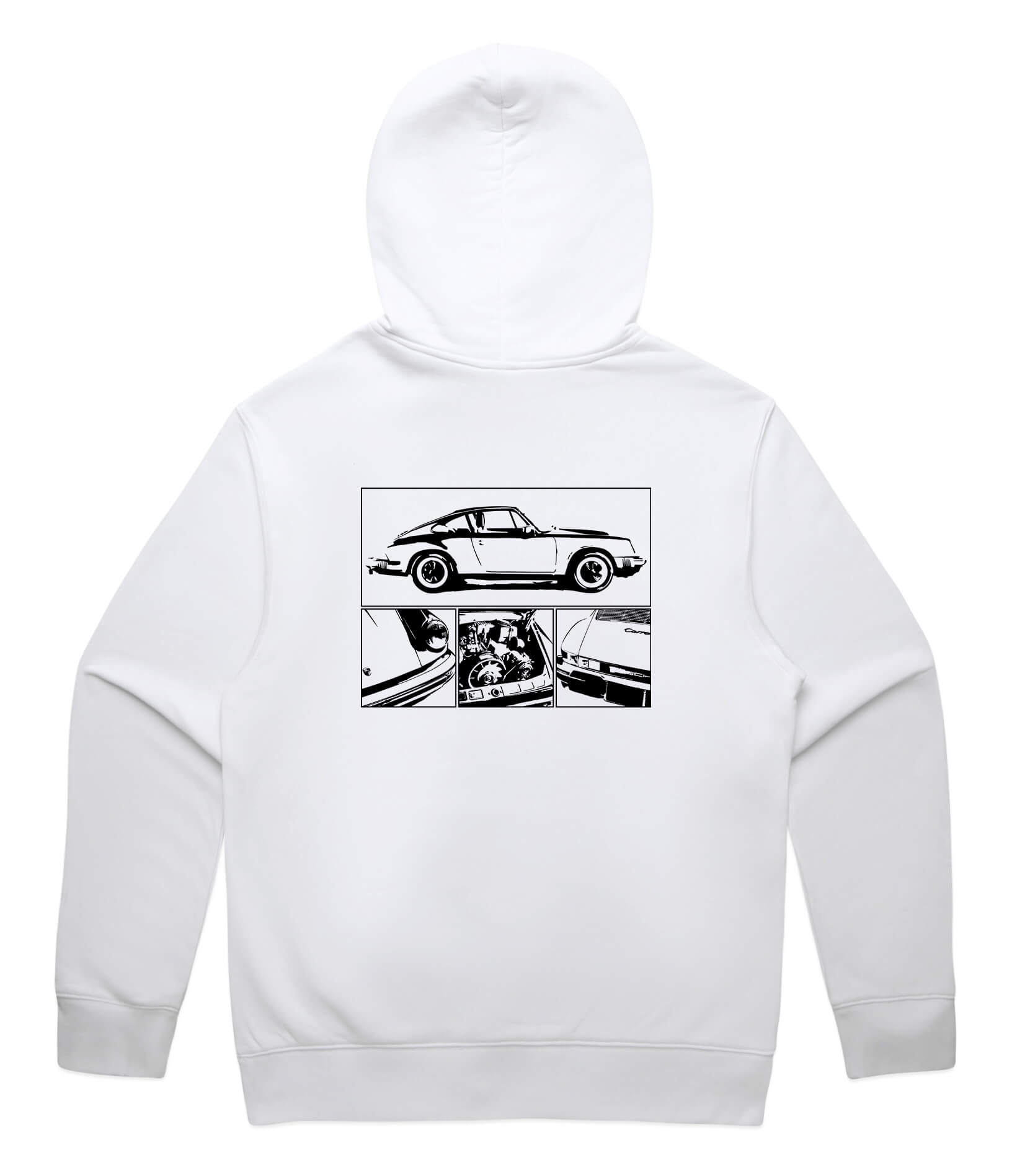 Porsche 911 Classic Hoodie Petrol Threads - Main Image