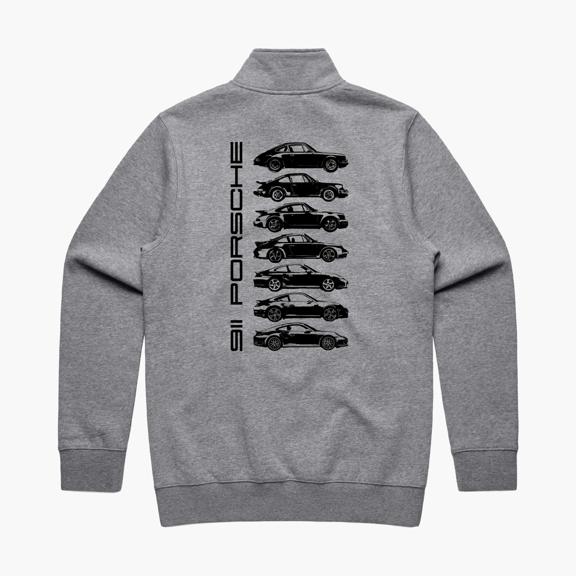 Porsche 911 Generations Half Zip Jumper