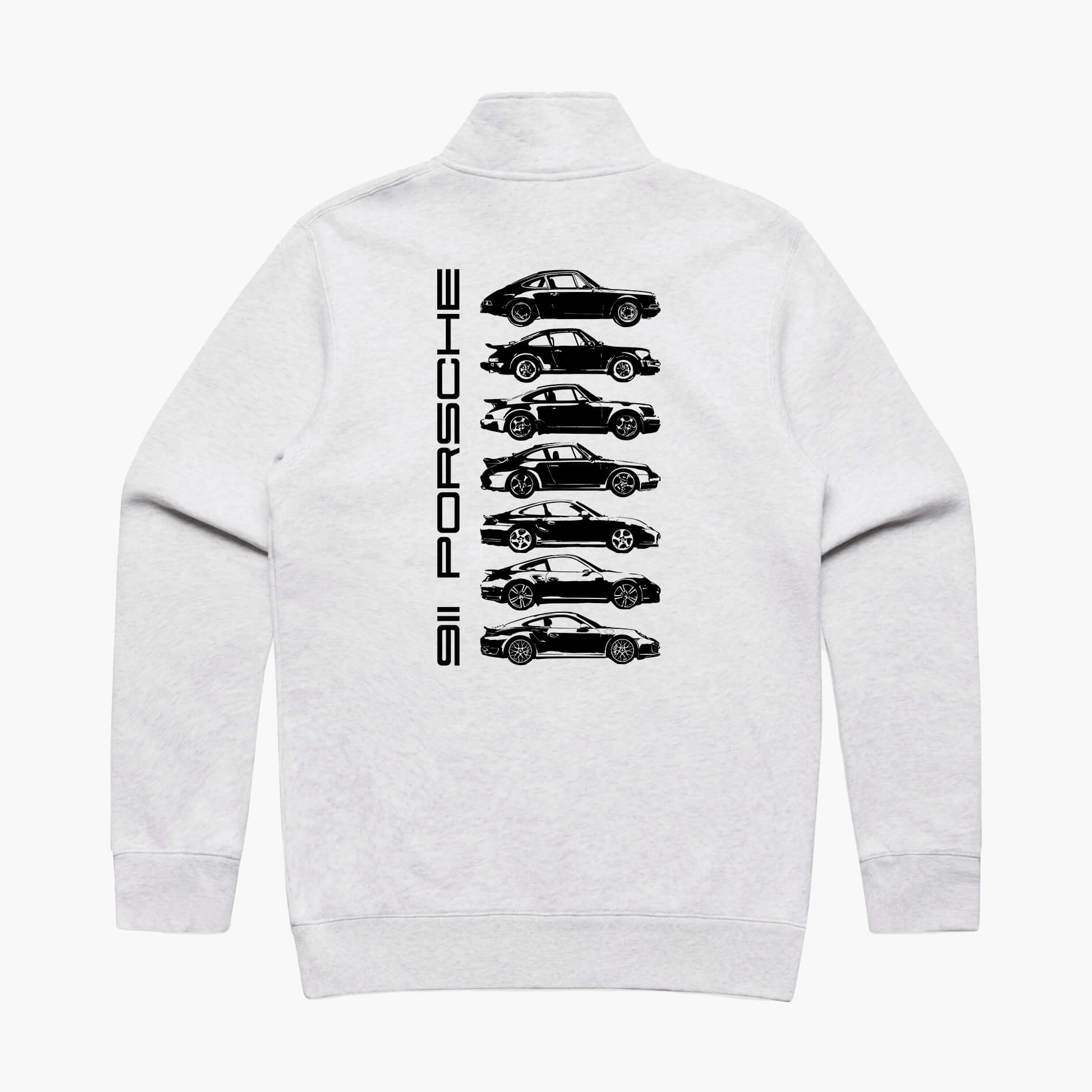 Porsche 911 Generations Half Zip Jumper