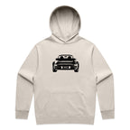 Car with Custom Number Plate Hoodie [Bone]