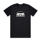 Car with Custom Number Plate T-Shirt  [Black]