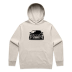 Car with Custom Number Plate Hoodie [Bone]