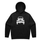 Car with Custom Number Plate Hoodie  [Black]