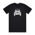 Car with Custom Number Plate T-Shirt  [Black]