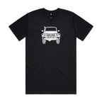 Car with Custom Number Plate T-Shirt  [Black]