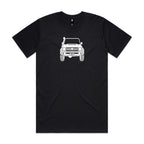 Car with Custom Number Plate T-Shirt  [Black]