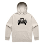 Car with Custom Number Plate Hoodie [Bone]