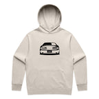 Car with Custom Number Plate Hoodie [Bone]