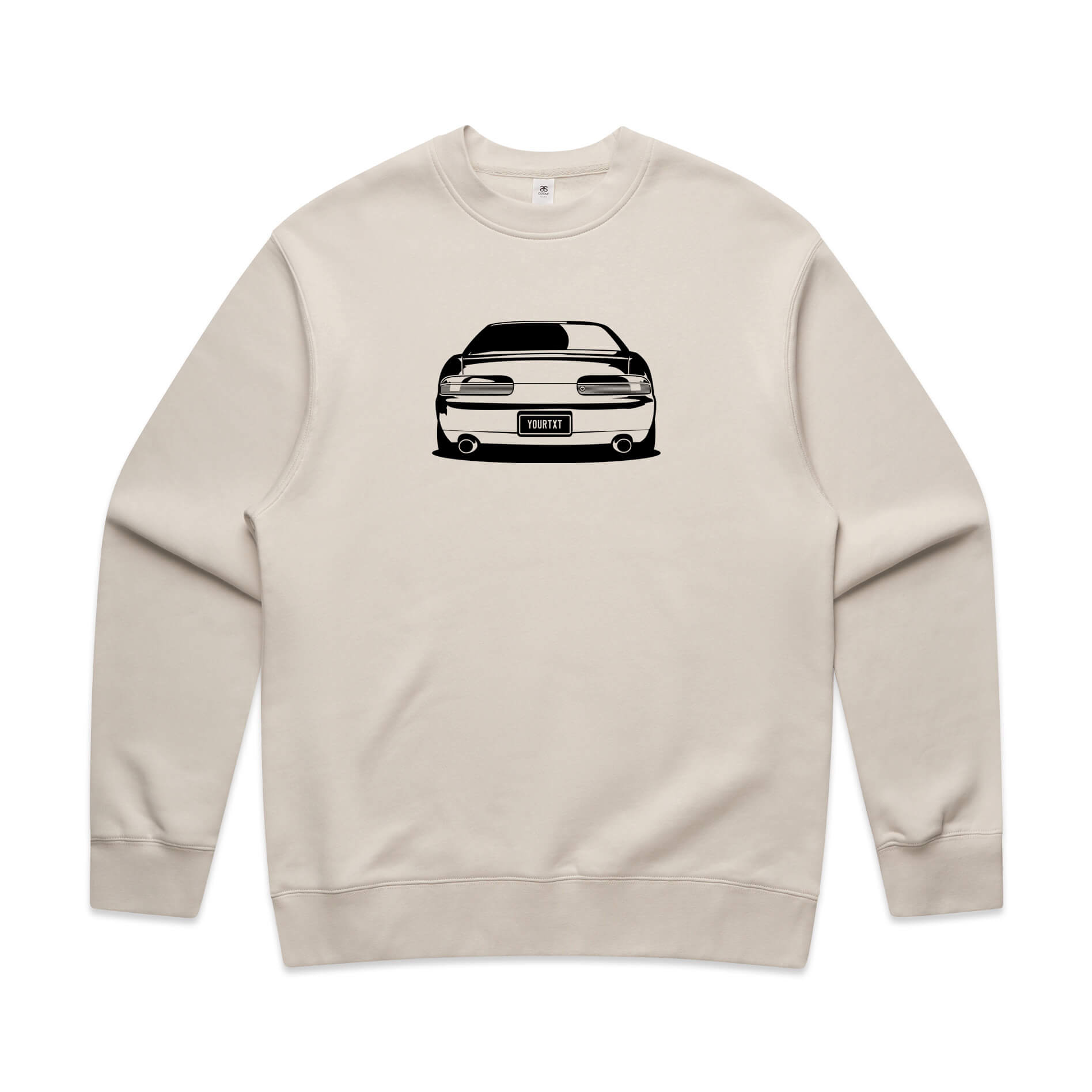 Car with Custom Number Plate Jumper [Bone]