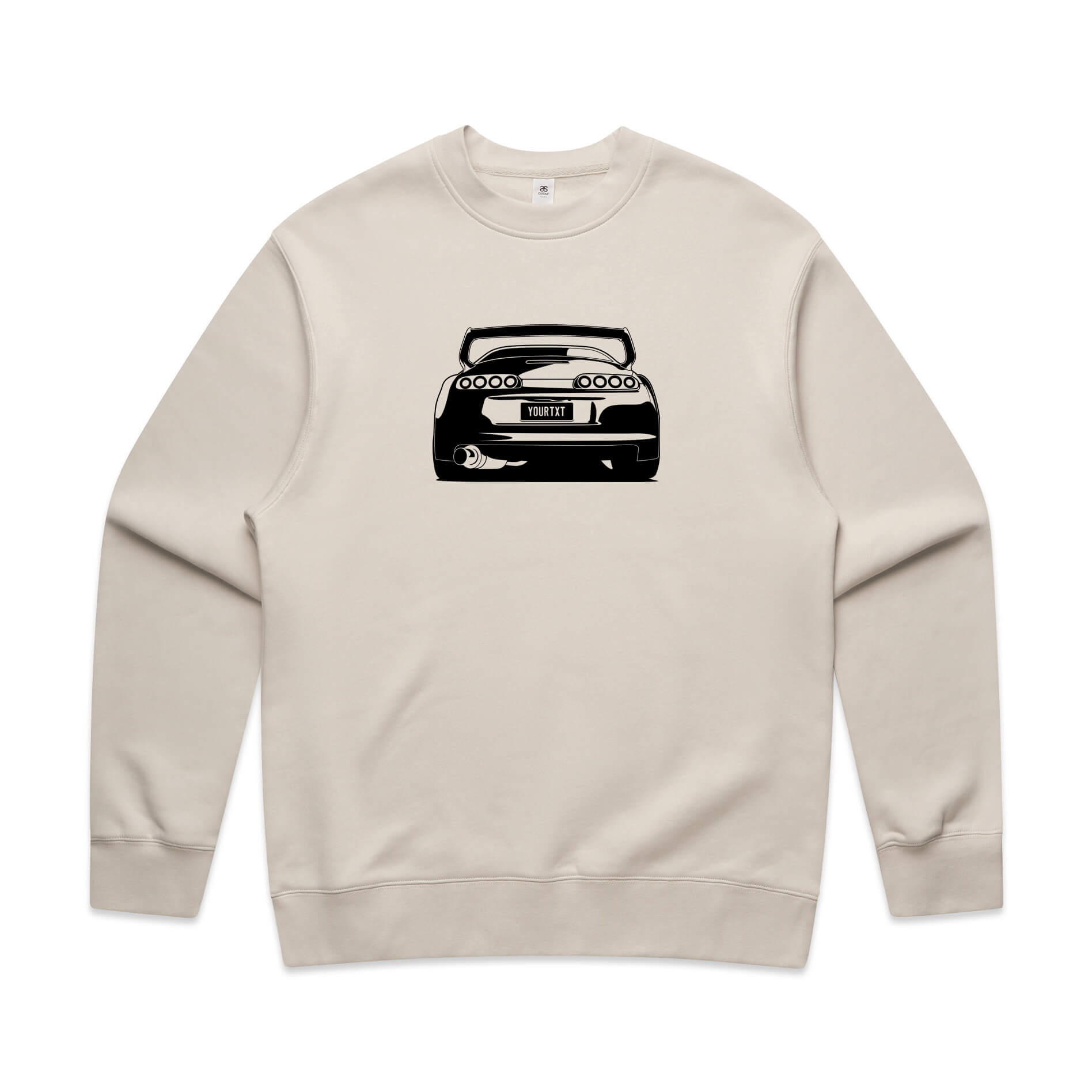 Car with Custom Number Plate Jumper [Bone]